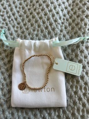 Brand new enewton Gold Beaded Bracelet with Butterfly charm